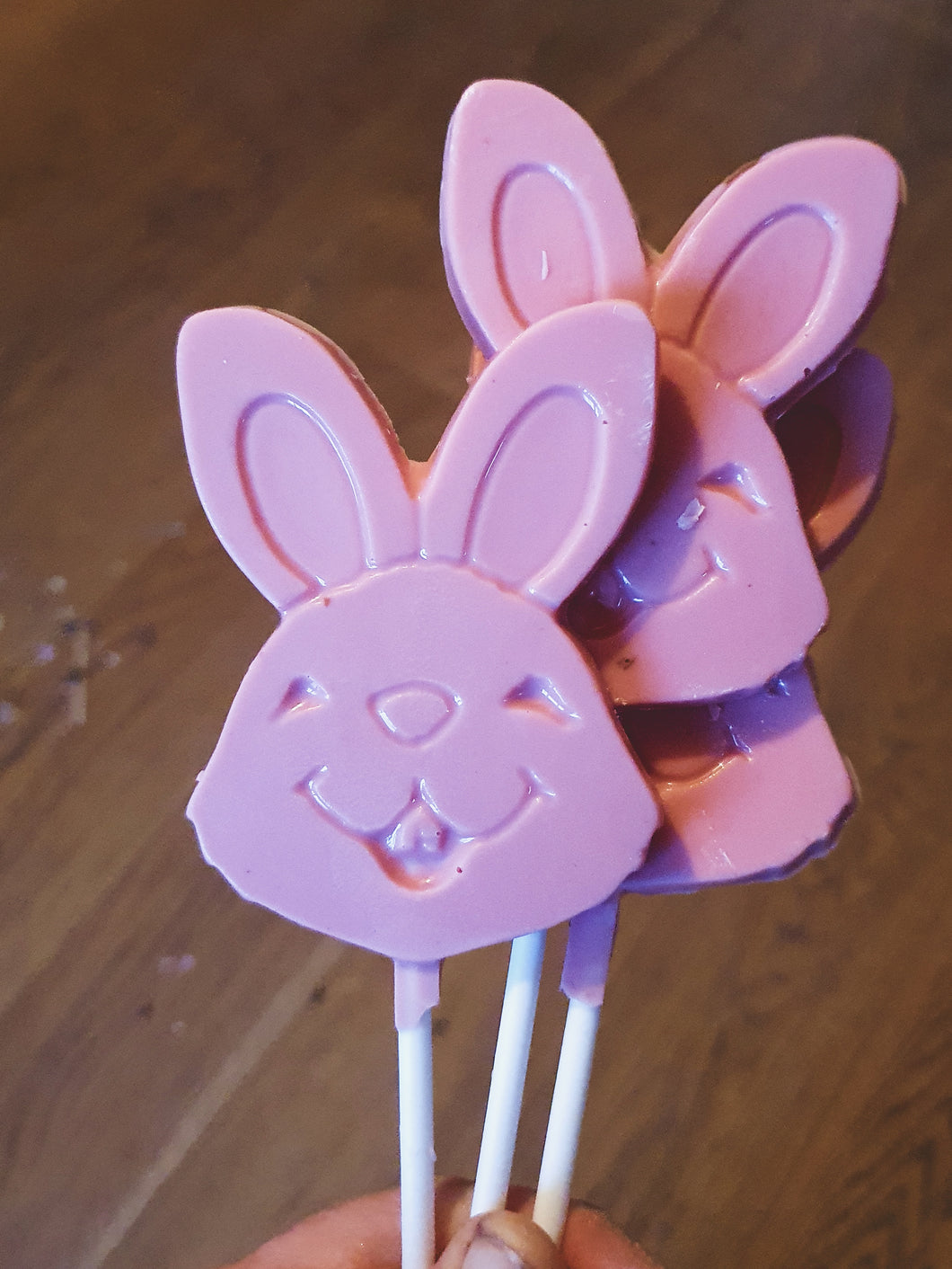 Pink bunny lolly