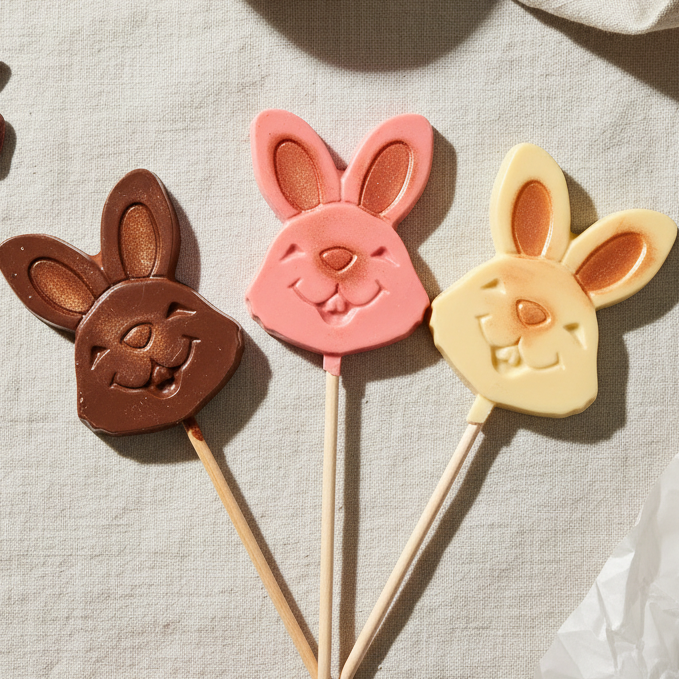 Milk Chocolate Bunny Shaped Lolly