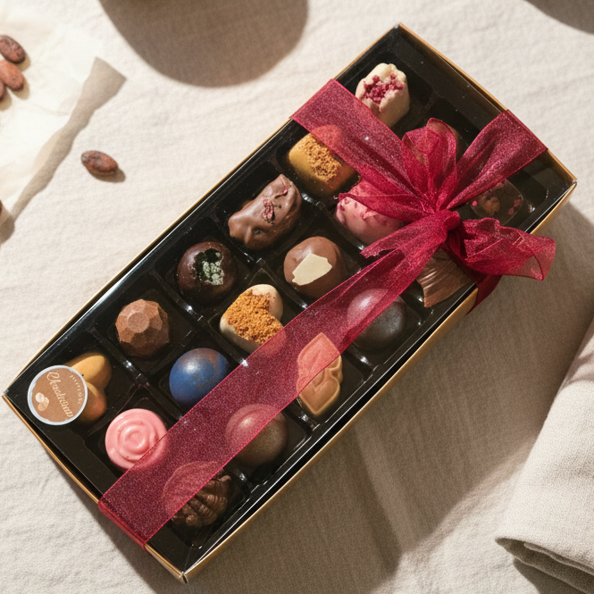 Gift box of 18 chocolates