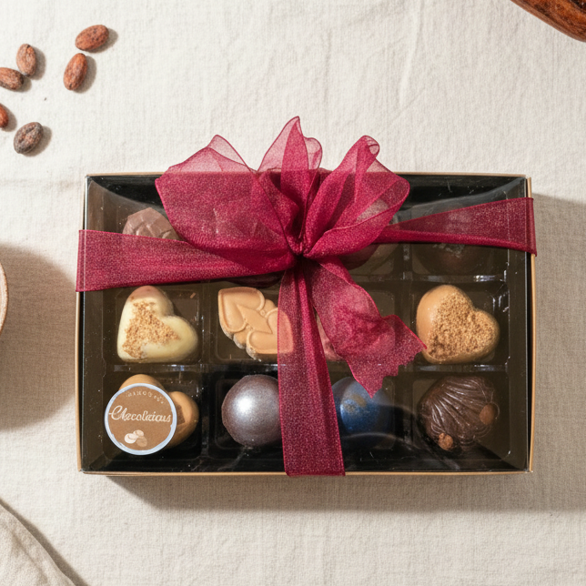 Gift box of 12 chocolates