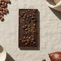 Dark coffee bean bar