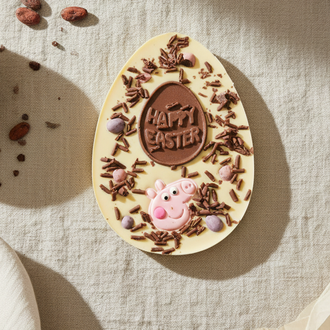 White Peppa pig egg