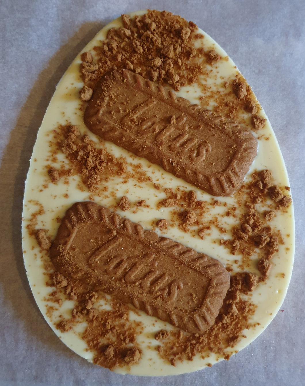 White Biscoff egg