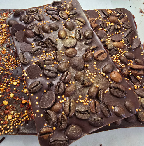 Loaded bar.....Dark coffee beans