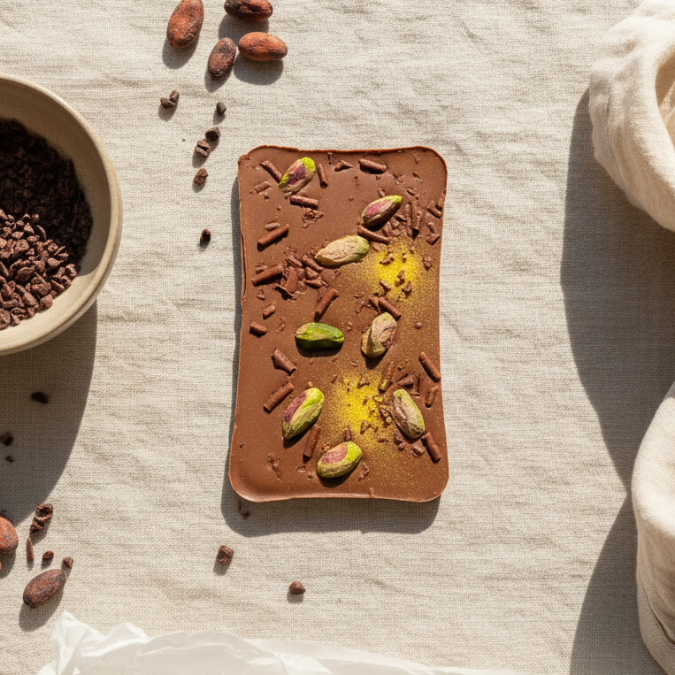 Milk pistachio bar