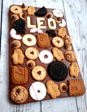 Load image into Gallery viewer, Handmade artisan chocolate Extra large milk chocolate bar with biscuits by Chocolicious Shrewsbury
