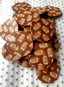 Milk chocolate rugby buttons