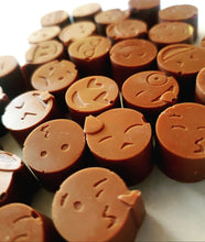 Load image into Gallery viewer, Handmade artisan Emoji chocolates by Chocolicious Shrewsbury 