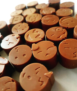 Handmade artisan Emoji chocolates by Chocolicious Shrewsbury 